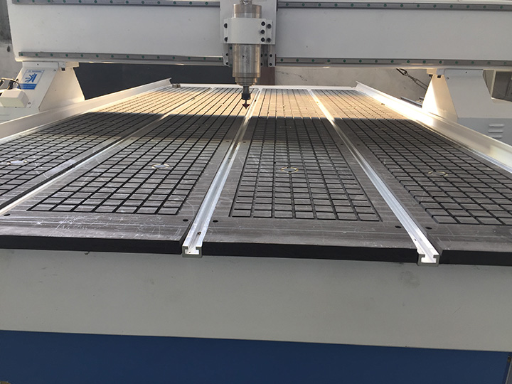 旋轉(zhuǎn)數(shù)控雕刻機(jī)真空吸盤及T型槽工作臺(tái)